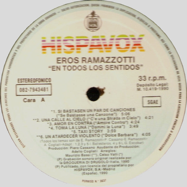 Eros Ramazzotti -En Todos Los Sentidos