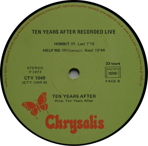 Ten Years After -Recorded Live