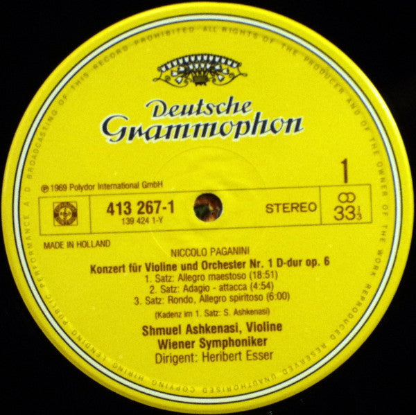 Paganini* - Shmuel Ashkenasi - Vioolconcerten Nr.1 &amp; Nr.2 »La Campanella«