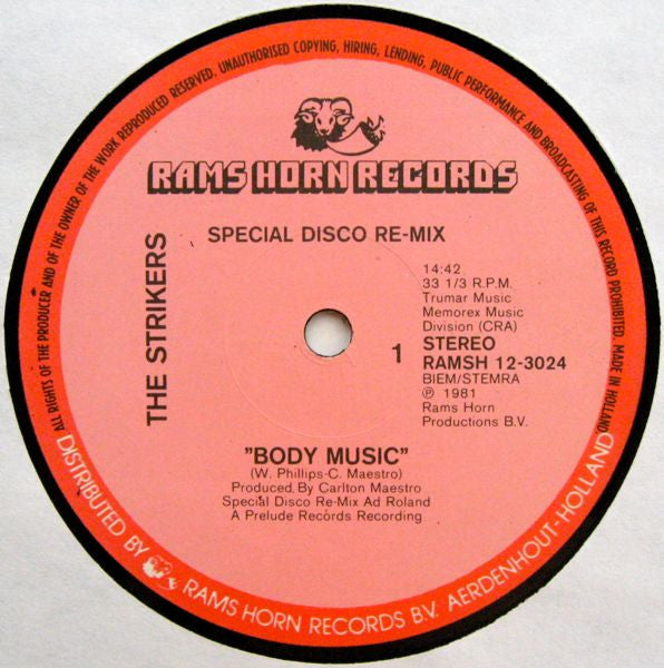 The Strikers -Body Music (Special Disco Re-Mix)