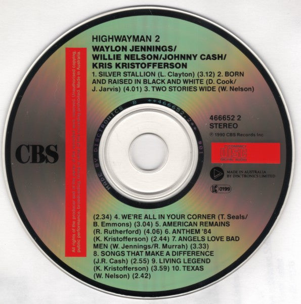 Waylon Jennings / Willie Nelson / Johnny Cash / Kris Kristofferson -Highwayman 2