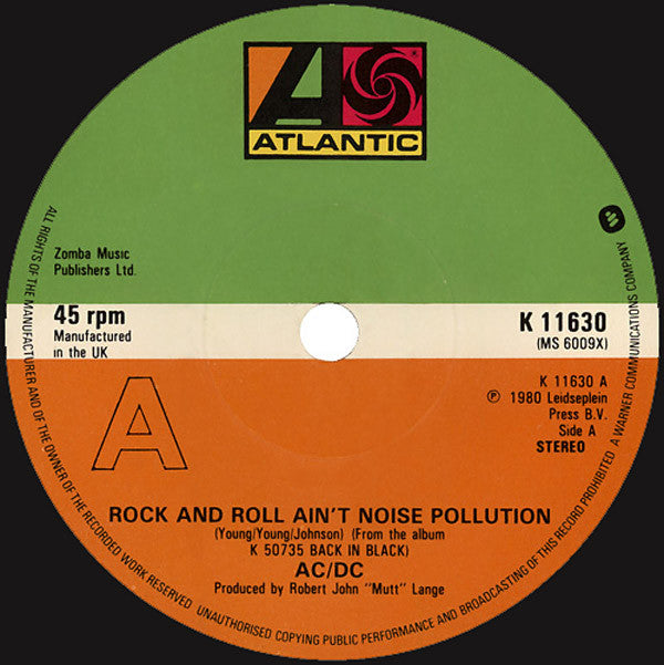 AC/DC -Rock And Roll Ain't Noise Pollution