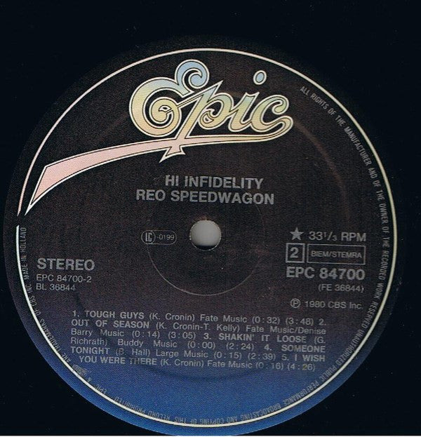 REO Speedwagon -Hi Infidelity