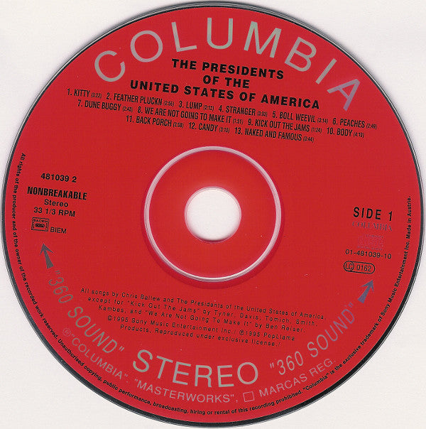 The Presidents Of The United States Of America -The Presidents Of The United States Of America