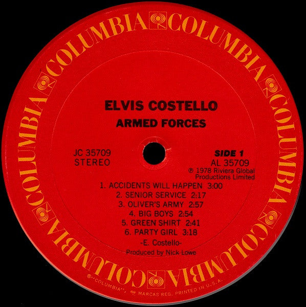 Elvis Costello And The Attractions* -Armed Forces