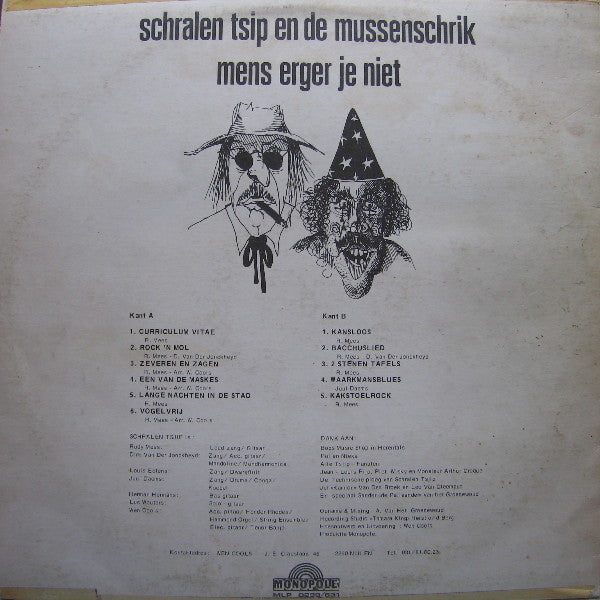 Schralen Tsjip En De Mussenschrik -Mens Erger Je Niet