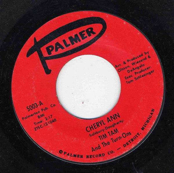 Tim Tam And The Turn-Ons -Cheryl Ann / Seal It With A Kiss