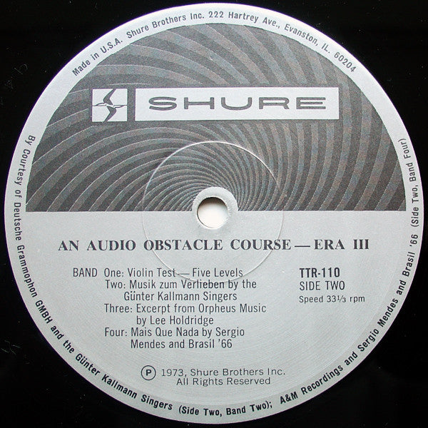 Various -Audio Obstacle Course - Era III (The Shure Trackability Test Record)