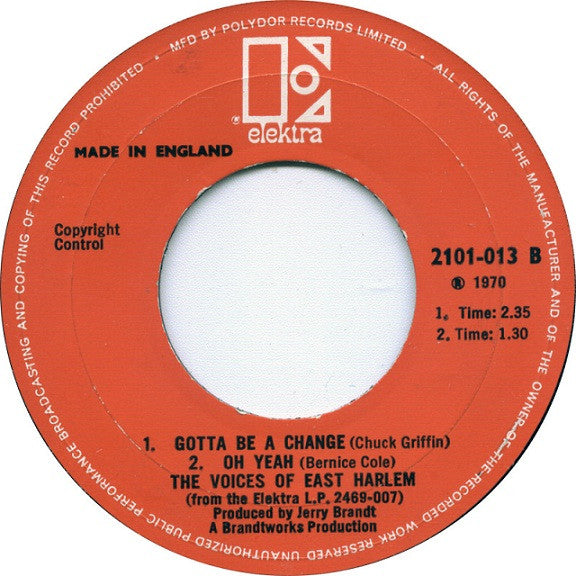 The Voices Of East Harlem - Right On Be Free