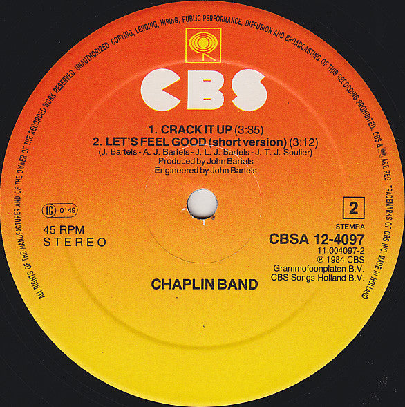 Chaplin Band* -Let's Feel Good (Special Long Version)