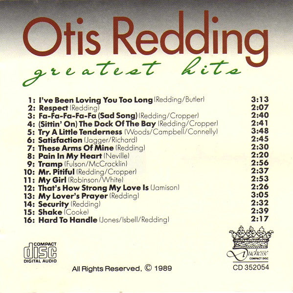 Otis Redding -Greatest Hits