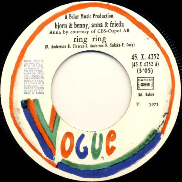 Bjorn & Benny, Anna & Frieda* -Ring Ring