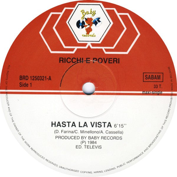 Ricchi E Poveri -Hasta La Vista / Acapulco