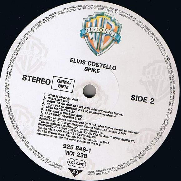 Elvis Costello -Spike
