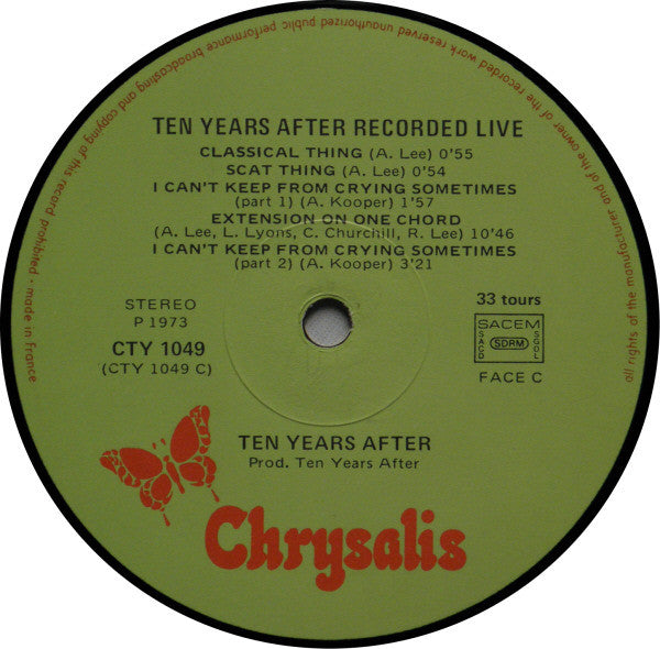 Ten Years After -Recorded Live