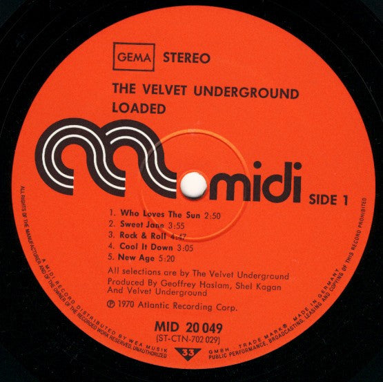 The Velvet Underground Featuring Lou Reed -Loaded