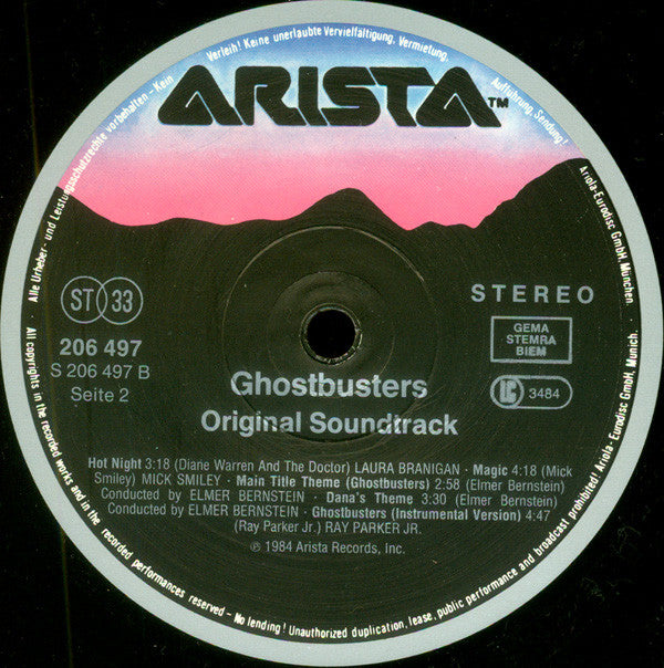 Various -Ghostbusters (Original Soundtrack Album)