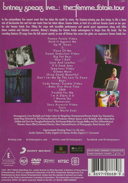 Britney Spears -Live The Femme Fatale Tour