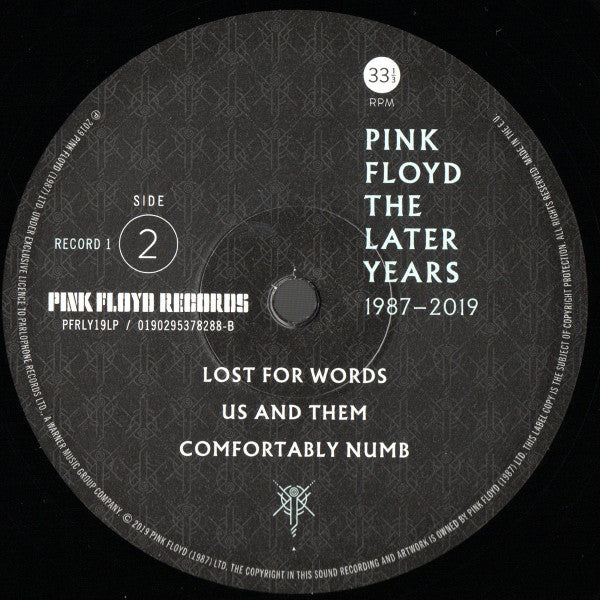 Pink Floyd -The Later Years 1987-2019