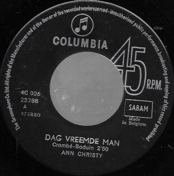 Ann Christy - Dag Vreemde Man