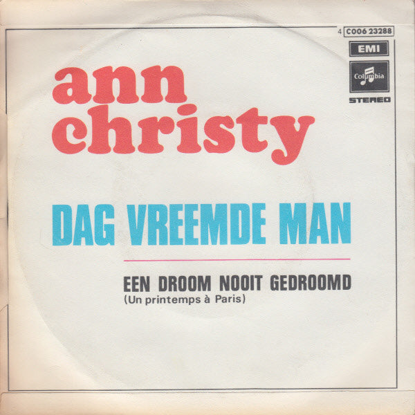 Ann Christy - Dag Vreemde Man