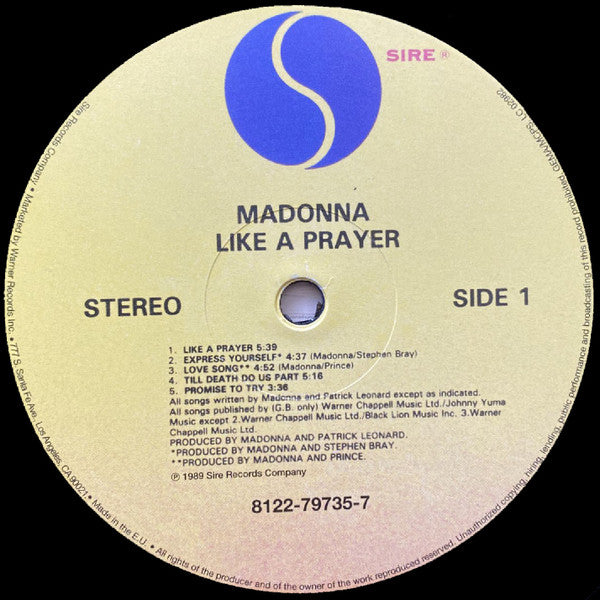 Madonna -Like A Prayer