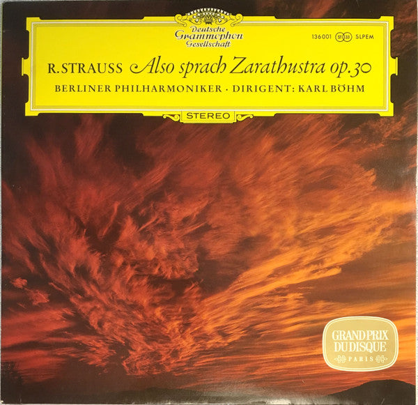 R. Strauss* - Berliner Philharmoniker, Karl Böhm - Also Sprach Zarathustra, Op. 30