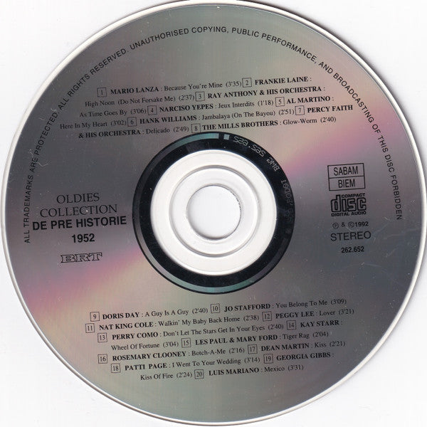 Various -De Pre Historie 200 Original Hits 1950-1959