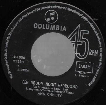 Ann Christy - Dag Vreemde Man