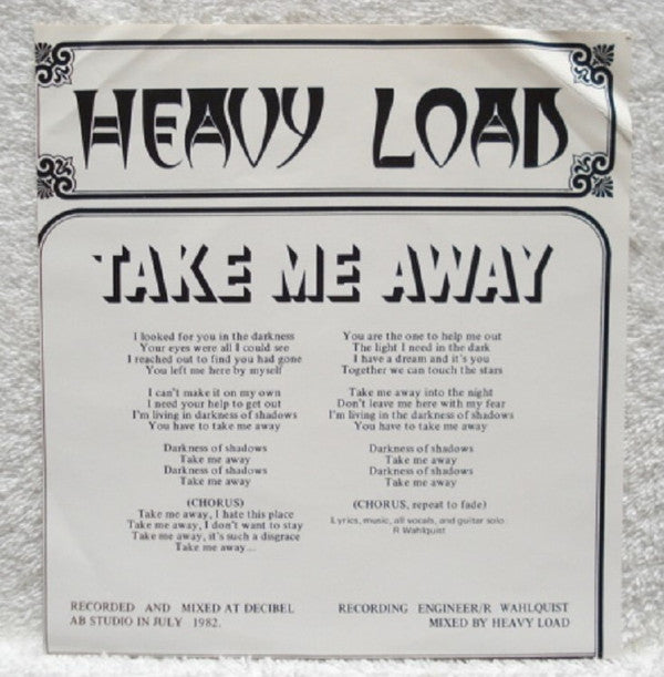 Heavy Load (2) -Take Me Away / Trespasser