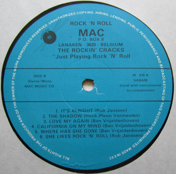 The Rockin' Cracks -Just Playing Rock & Roll