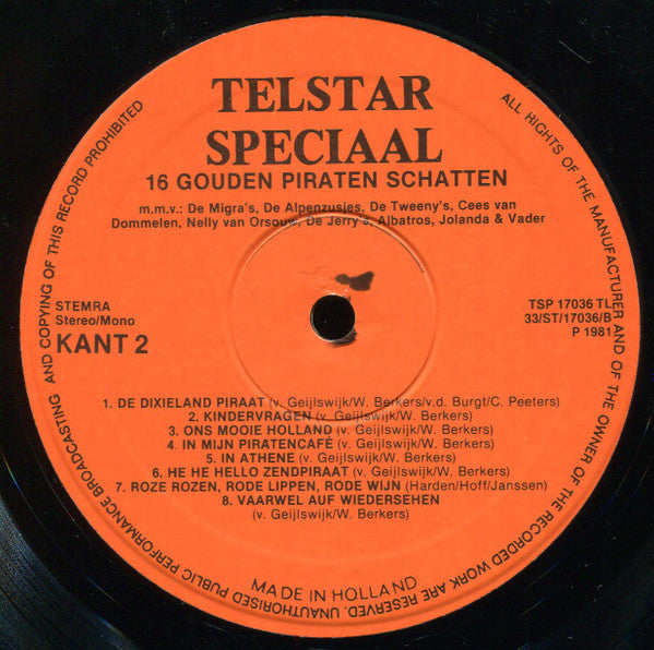 Various - 16 Gouden Piraten Schatten