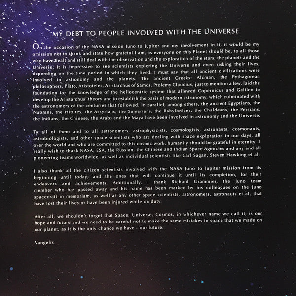 Vangelis - Juno To Jupiter