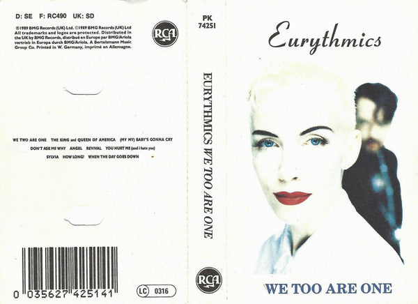 Eurythmics -We Too Are One