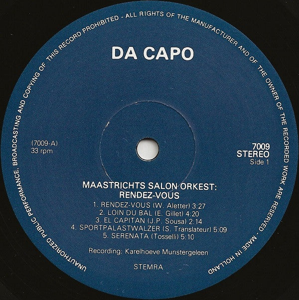 Maastrichts Salon Orkest - Rendez-vous