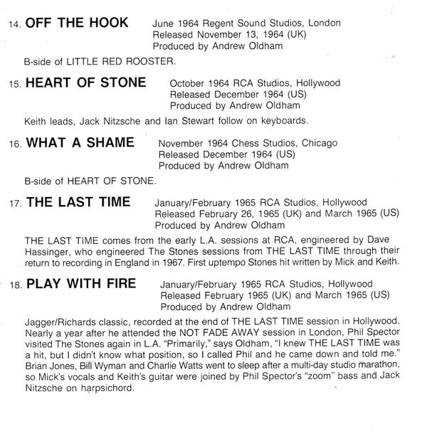 The Rolling Stones -Singles Collection ✱ The London Years