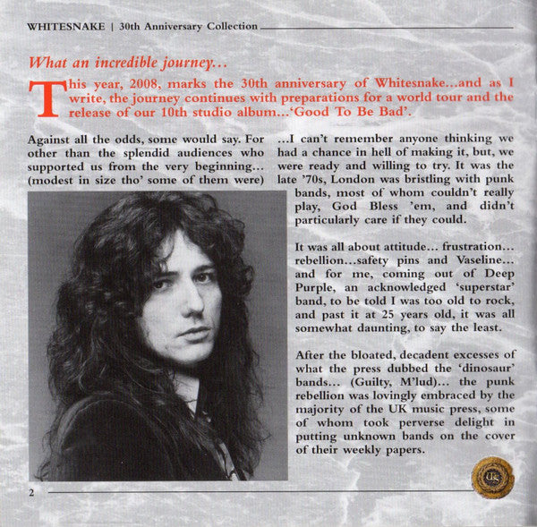 Whitesnake -30th Anniversary Collection