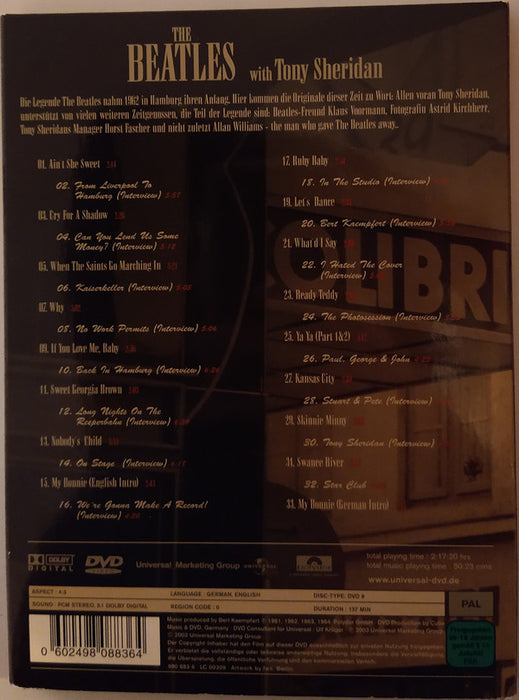 The Beatles With Tony Sheridan -Die Anfänge In Hamburg Eine Dokumentation