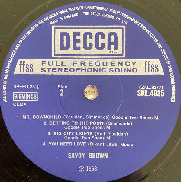 Savoy Brown -Getting To The Point