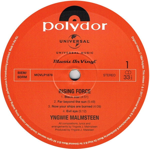 Yngwie J. Malmsteen* -Rising Force