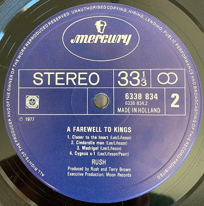 Rush -A Farewell To Kings