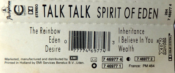 Talk Talk -Spirit Of Eden