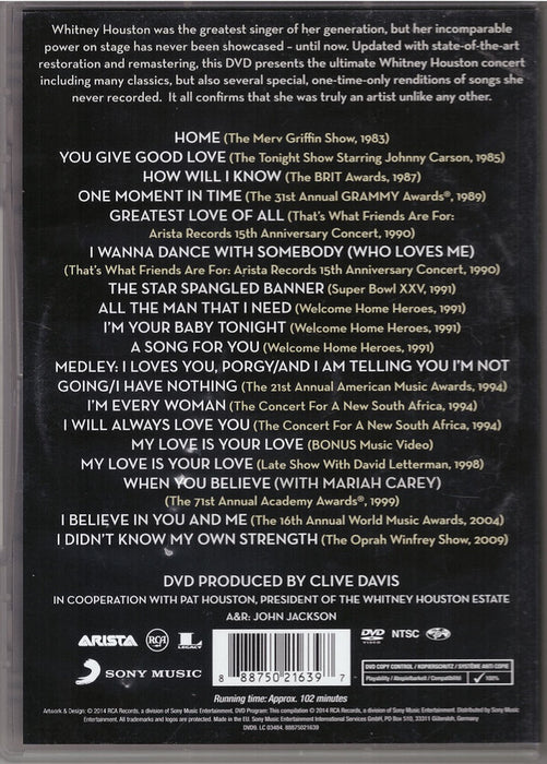 Whitney Houston -Live: Her Greatest Performances