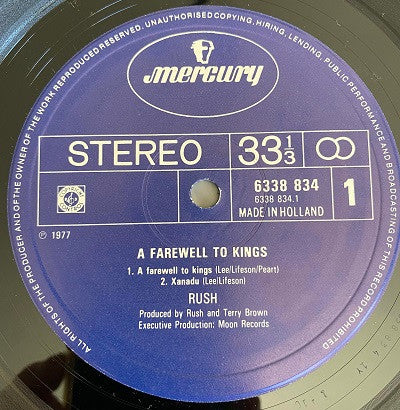 Rush -A Farewell To Kings