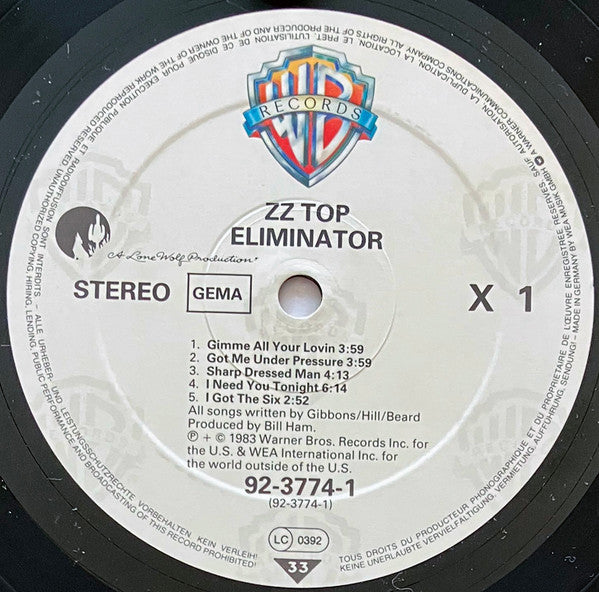 ZZ Top -Eliminator