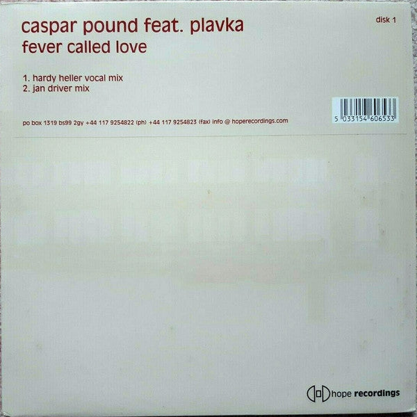 Caspar Pound Feat. Plavka -Fever Called Love (Disk 1)