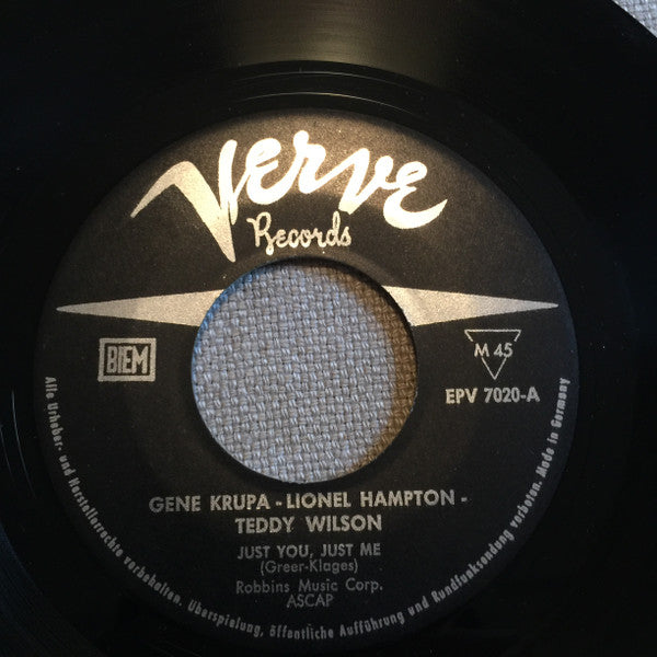 Gene Krupa, Lionel Hampton, Teddy Wilson - Just, You, Just Me / Airmail Special