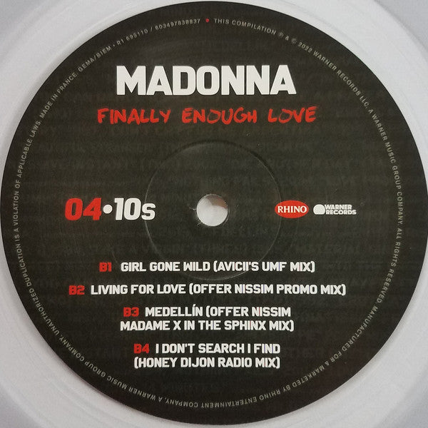 Madonna -Finally Enough Love