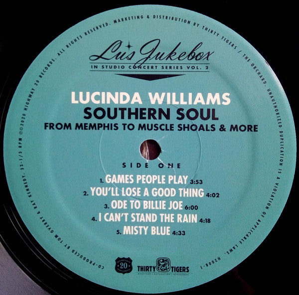 Lucinda Williams -Southern Soul (From Memphis To Muscle Shoals & More)