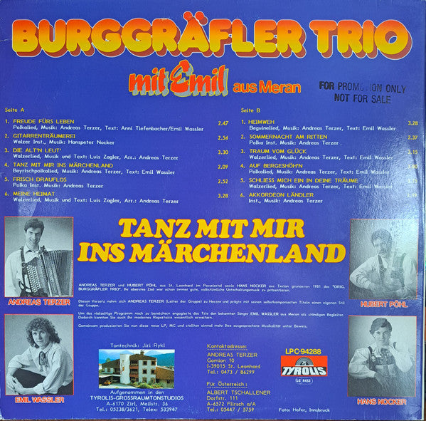 Burggräfler Trio* Mit Emil Aus Meran* - Tanz Mit Mir Ins Märchenland